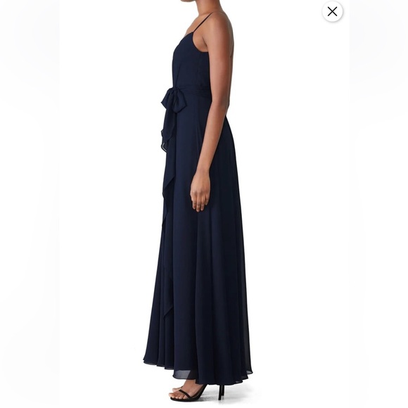 Amsale Navy Campbell Gown - Picture 2 of 6